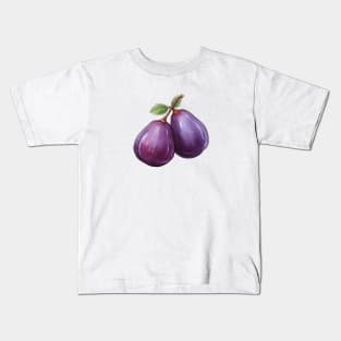 Cute Plums Art Kids T-Shirt